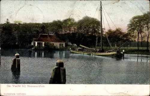 Ak Nieuwersluis Stichtse Vecht Utrecht, Flusspartie an der Vecht