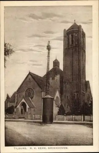 Ak Tilburg Nordbrabant Niederlande, R. K. Kerk, Broekhoven