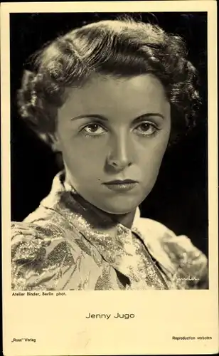 Ak Schauspielerin Jenny Jugo, Portrait, Ross Verlag
