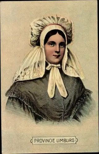 Ak Limburg Niederlande, Frau in Tracht, Portrait