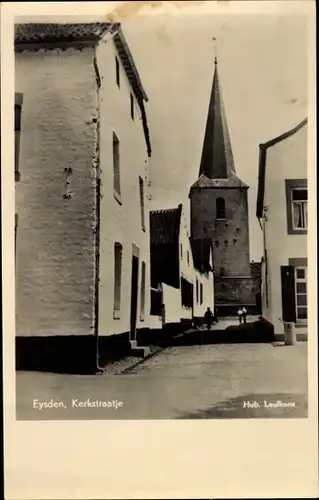 Ak Eysden Limburg, Kerkstraatje, Kirchstraße, Kirche