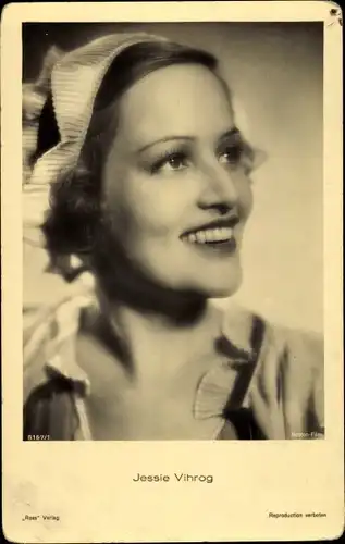 Ak Schauspielerin Jessie Virogh, Portrait, Ross Verlag 8167/1