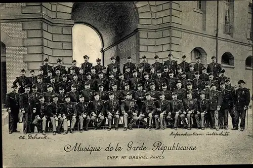 Ak Musique de la Garde Republicaine, Chef Gabriel Pares, Militärorchester
