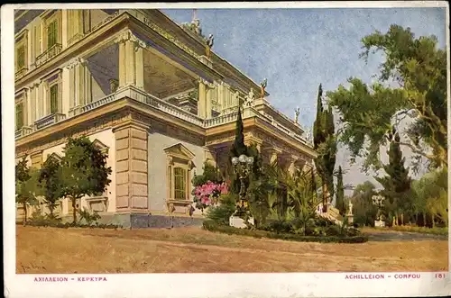 Künstler Ak Korfu Griechenland, Achilleion