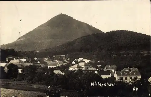 Foto Ak Milešov Milleschau Reg. Aussig, Panorama vom Ort