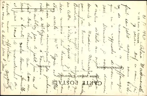 Handgemalt Ak Wohnhaus, Bäume, Tannenbäume, Wald