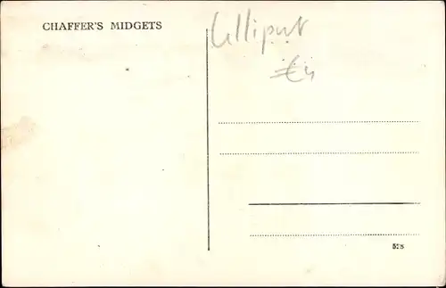 Ak Chaffer's Wonder Midgets, Liliputaner, Gruppenaufnahme