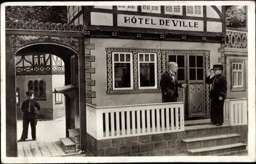 Ak Paris, Exposition Internationale 1937, Royaume de Lilliput, l'Hôtel de Ville