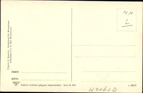 Ak Zaandijk Nordholland, De Zwarte Ruiter, Oliemolen