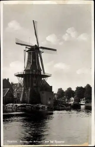 Ak Haarlem Nordholland Niederlande, Molen de Adriaan aan het Spaarne