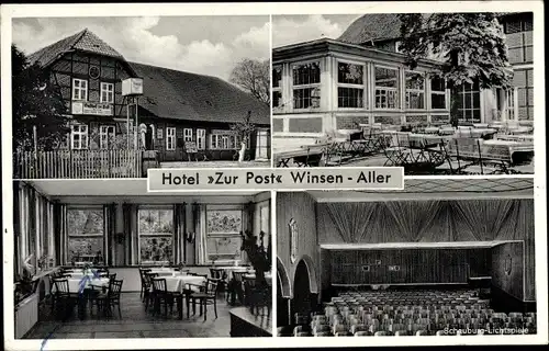 Ak Winsen an der Aller, Hotel Zur Post, Innenansicht