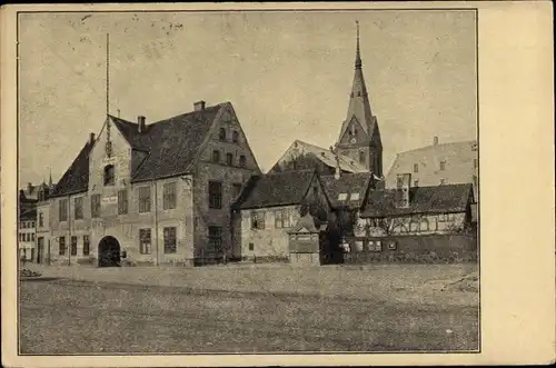 Ak Flensburg in Schleswig Holstein, Hafenamt