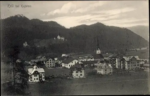 Ak Zell in Tirol, Totalansicht