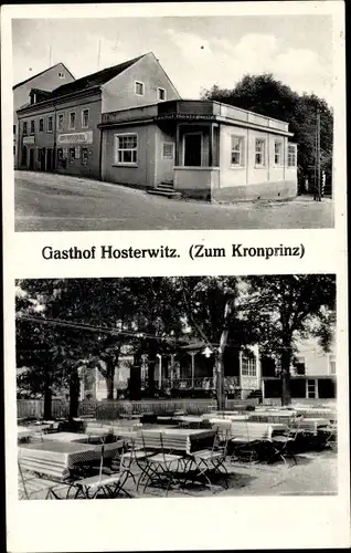 Ak Dresden Hosterwitz, Gasthof Hosterwitz am Keppgrund, Zum Kronprinz, Inh. Oskar Wonneberger