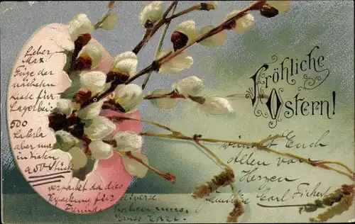 Künstler Ak Fröhliche Ostern, Osterei