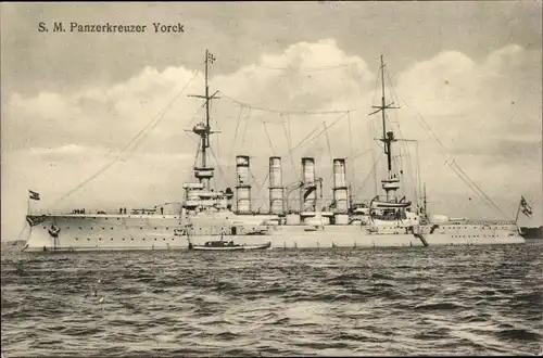 Ak Deutsches Kriegsschiff, SMS Yorck, Großer Kreuzer