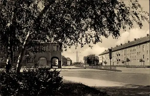 Ak Guben in der Niederlausitz, Blick in die Karl Marx Straße