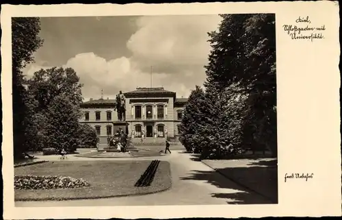 Ak Kiel Schleswig Holstein, Schlossgarten mit Universität