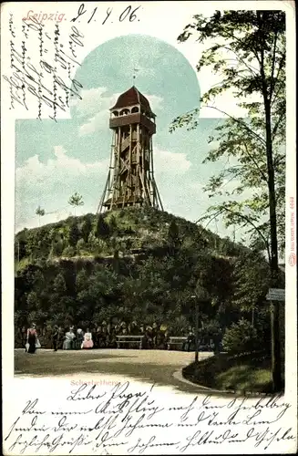 Ak Leipzig in Sachsen, Scherbelberg, Turm