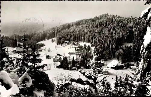 Ak Hinterzarten im Schwarzwald, Blick vom Kesslerhang, Winter