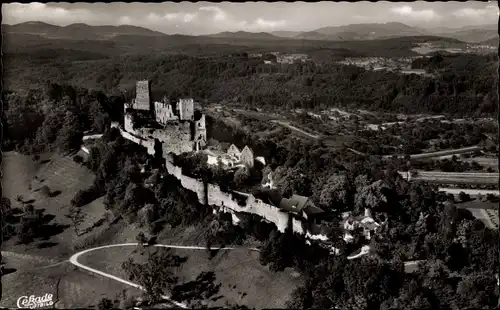 Ak Rötteln Haagen Lörrach in Baden, Burgruine Rötteln, Panorama