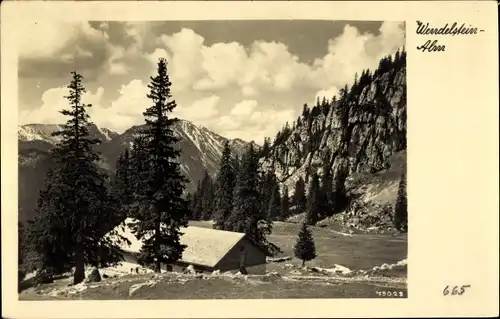 Ak Bayrischzell im Mangfallgebirge Oberbayern, Wendelstein Alm