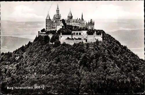 Ak Zimmern Bisingen im Zollernalbkreis, Burg Hohenzollern