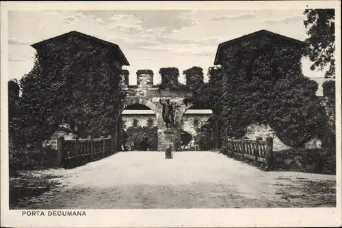 Ak Bad Homburg vor der Höhe Hessen, Römerkastell Kastell Saalburg, Porta Decumana