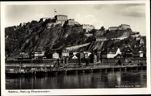 Ak Ehrenbreitstein Koblenz am Rhein, Festung Ehrenbreitstein