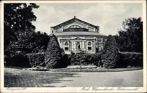 Ak Bayreuth in Oberfranken, Richard Wagner Theater, Bayreuther Festspielhaus