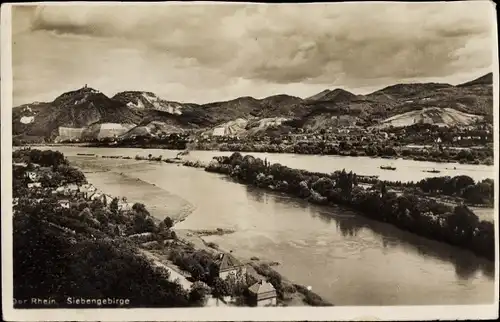 Ak Königswinter am Rhein, Panorama