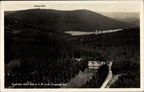 Ak Sand Bühl, Blick auf das Kurhaus im Schwarzwald, Badener Höhe