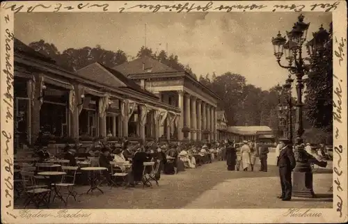 Ak Baden Baden am Schwarzwald, Kurhaus, Terrassenpartie