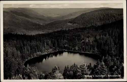 Ak Ruhestein Baiersbronn im Schwarzwald, Wildsee, Wald, Vogelschau