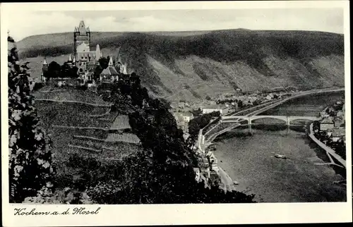 Ak Cochem an der Mosel, Schloss, Umgebung, Brücke