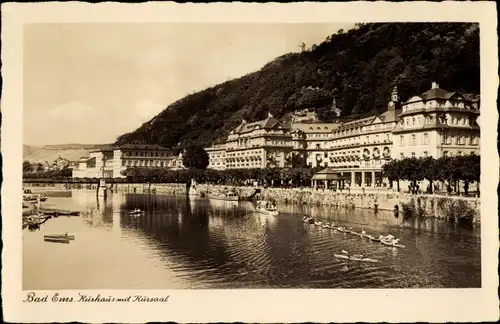 Ak Bad Ems an der Lahn, Kurhaus mit Kursaal