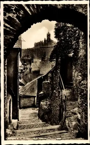 Ak Cochem an der Mosel, Altstadt mit Burg