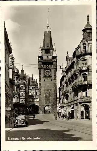 Ak Freiburg im Breisgau, Martinstor