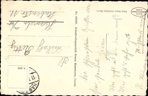 Ak Bad Wilhelmshöhe Kassel in Hessen, Große Fontäne