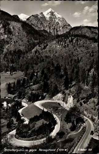 Ak Kochel am See in Oberbayern, Herzogstand, Kesselbergstraße