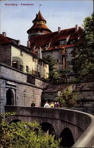 Ak Nürnberg in Mittelfranken, Burg, Vestnertor