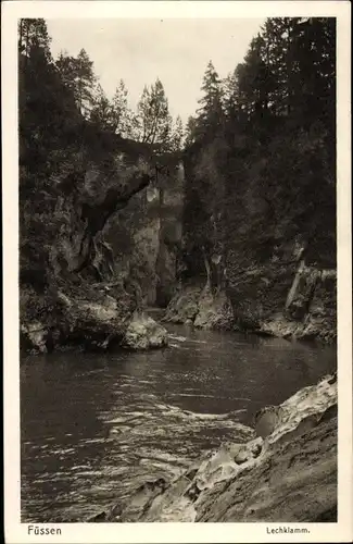 Ak Füssen im Ostallgäu, Lechklamm