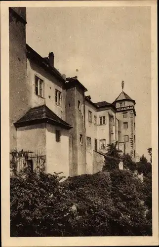 Ak Würzburg am Main Unterfranken, Festung Marienberg, Partie am Fürstengarten