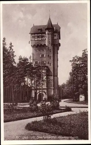 Ak Grafenwöhr in Bayern, Truppenübungsplatz, Wasserturm