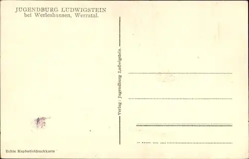 Ak Werleshausen Witzenhausen an der Werra, Jugendburg Ludwigstein, Werratal