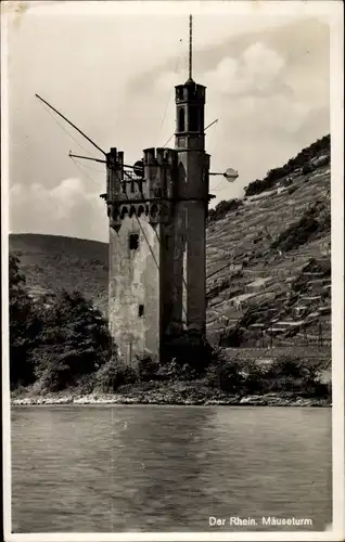 Ak Bingerbrück Bingen am Rhein, Mäuseturm