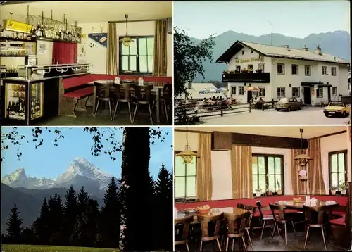 Ak Winkl Bischofswiesen Oberbayern, Gasthaus Watzmannblick, Panorama