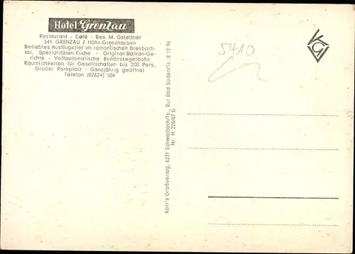 Ak Höhr Grenzhausen im Westerwald, Hotel Grenzau, Burghof-Museum, Cafe-Terrasse, Braxbachhof