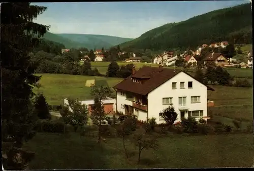 Ak Enzklösterle im Schwarzwald, Pension Jägerwinkel, Panorama