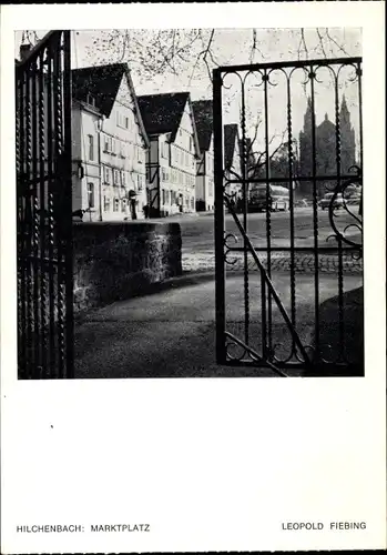 Ak Hilchenbach in Westfalen, Marktplatz, Eisentor